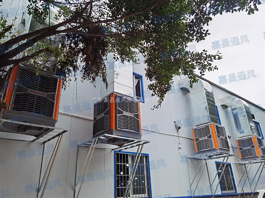 美國著名家具廠五金車間工業(yè)大風(fēng)扇通風(fēng)降溫案例